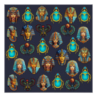 "Pharaoh's Legacy: Antique Egyptian Patterns