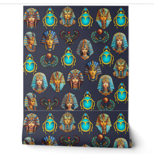 "Pharaoh's Legacy: Antique Egyptian Patterns  Wallpaper