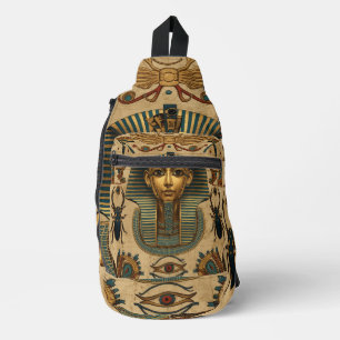 Pharaonic Print Sling Bag