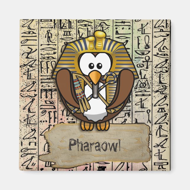 Pharaowls papershop magnet (Front)