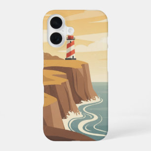 Phare côtier rétro iPhone 16 case