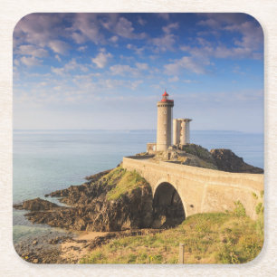 Phare du Petit Minou (Minou Lighthouse) France Square Paper Coaster
