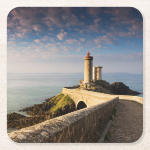 Phare du Petit Minou (Minou Lighthouse) Square Paper Coaster