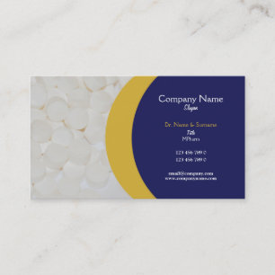 Pharmaceutical tablets medical Practitioner's Business Card
