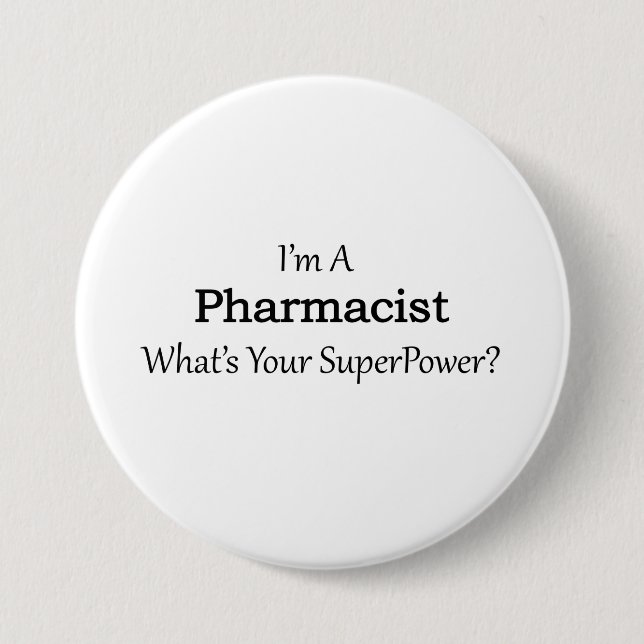 Pharmacist 7.5 Cm Round Badge (Front)