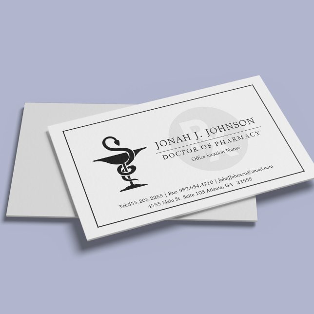 Pharmacist | Bowl of Hygenia Symbol Business Card (Creator Uploaded)