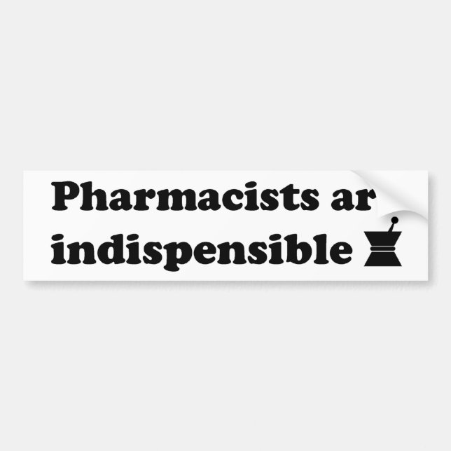 Pharmacist Bumper Sticker 2 (Front)