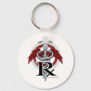 Pharmacist Caduceus Key Ring