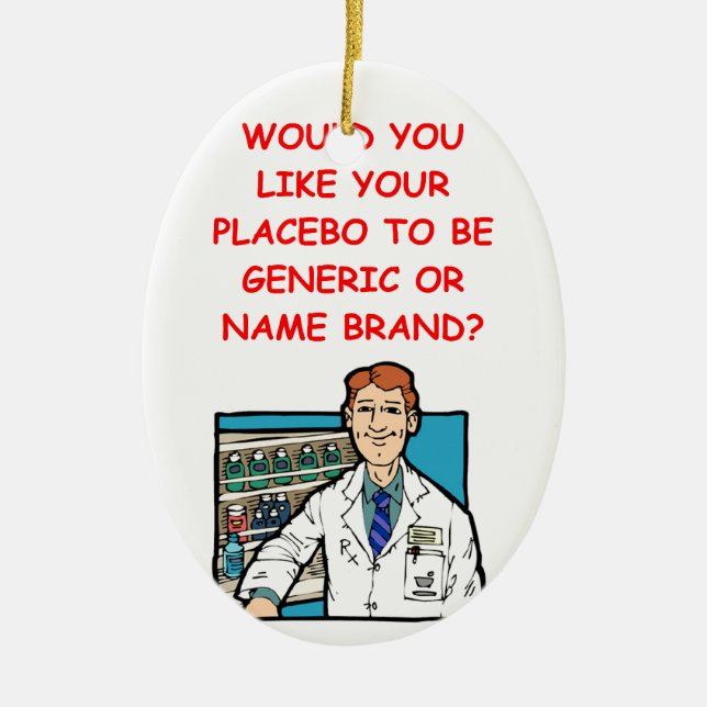 pharmacist ceramic ornament (Front)