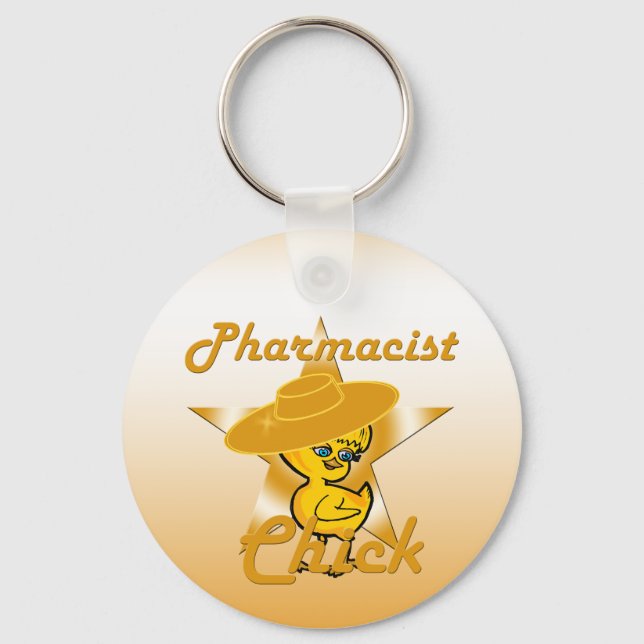 Pharmacist Chick #10 Key Ring (Front)