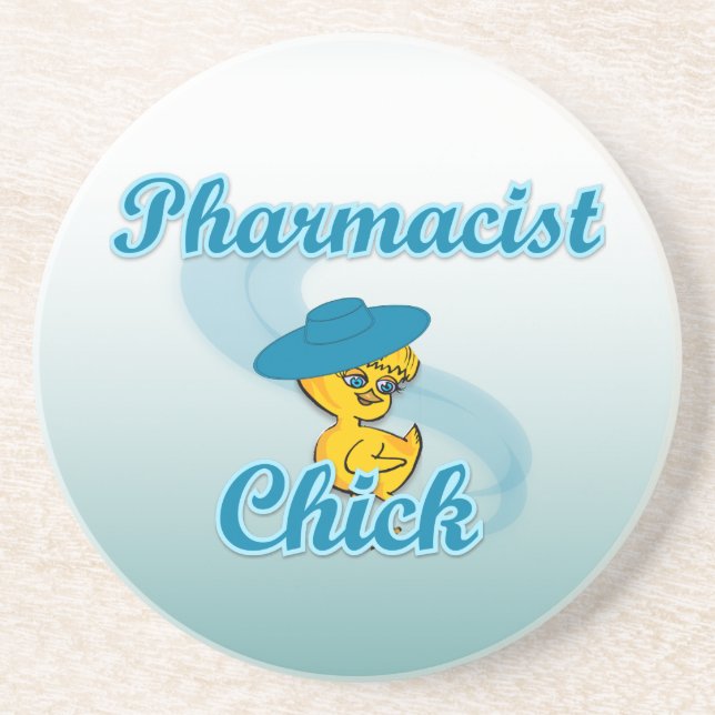Pharmacist Chick #3 Coaster (Front)