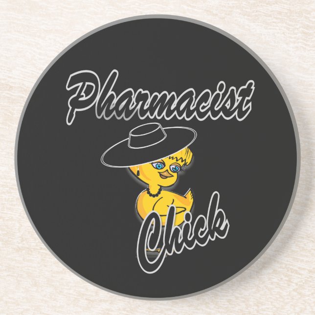 Pharmacist Chick #4 Coaster (Front)