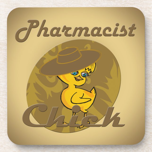 Pharmacist Chick #6 Coaster (Front)