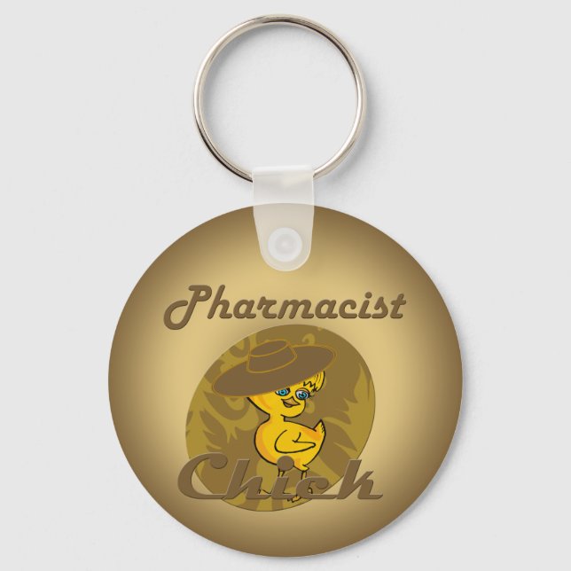 Pharmacist Chick #6 Key Ring (Front)