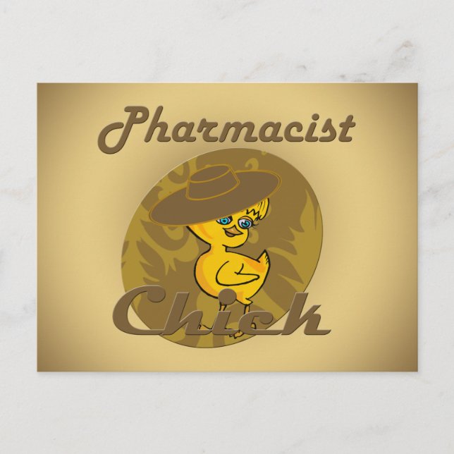 Pharmacist Chick #6 Postcard (Front)