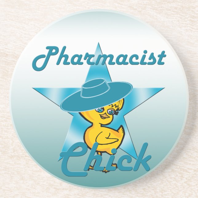 Pharmacist Chick #7 Coaster (Front)