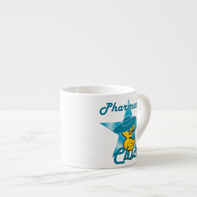 Pharmacist Chick #7 Espresso Cup (Front Right)