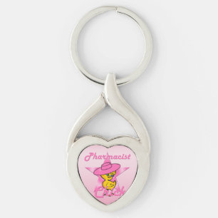 Pharmacist Chick #8 Key Ring