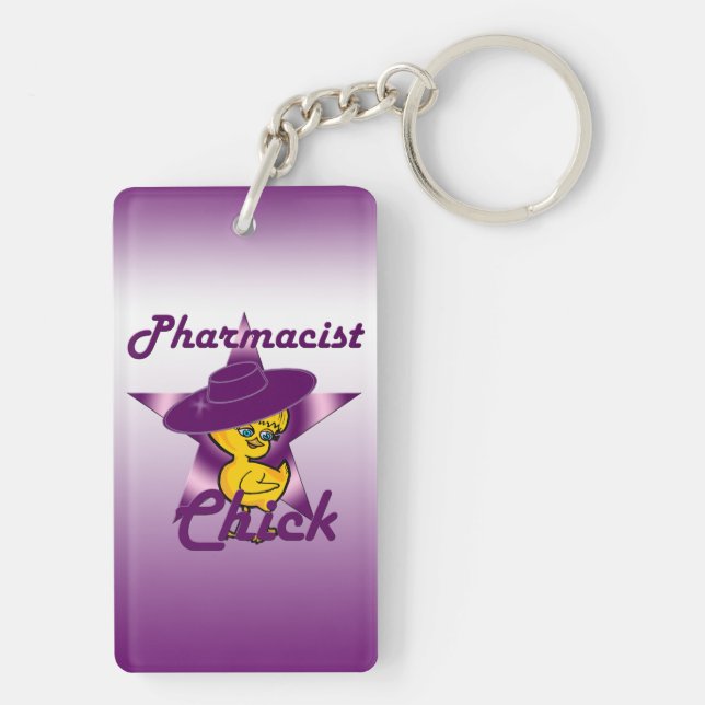 Pharmacist Chick #9 Key Ring (Back)