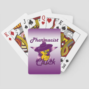 Pharmacist Chick #9 Playing Cards