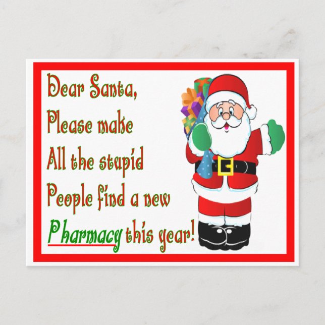 Pharmacist Christmas Cards & Gifts (Front)