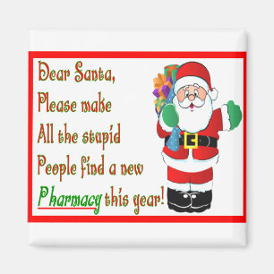 Pharmacist Christmas Cards & Gifts Magnet