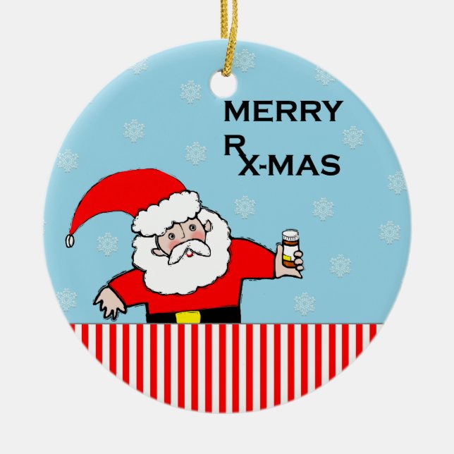 Pharmacist Christmas Collectable Ceramic Tree Decoration (Front)