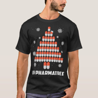 Pharmacist Christmas Tree Pharmacist Gift Funny Id T-Shirt