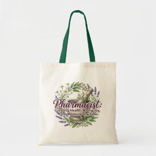 Pharmacist Curating Health Apothecary Botanical Tote Bag
