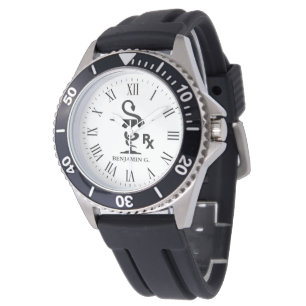 Pharmacist Custom Name Bowl of Hygenia Watch