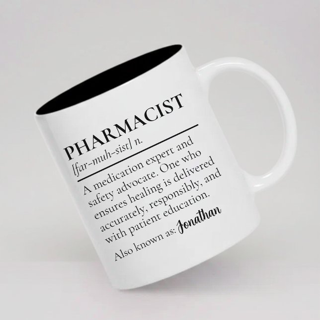 Pharmacist Definition Mug Custom Gift for Graduate (Custom Pharmacist Mug Graduation Gift for Health Professionals, Pharmacist Definition Mug Gift)