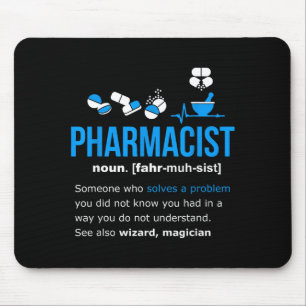 Pharmacist definition shirt funny gift pharmacy da mouse pad