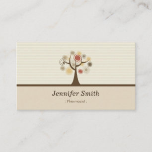 Pharmacist - Elegant Natural Theme Business Card
