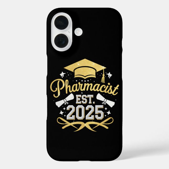 Pharmacist Est 2025 Pharmacy Graduation Case-Mate iPhone Case (Back)