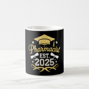 Pharmacist Est 2025 Pharmacy Graduation Coffee Mug
