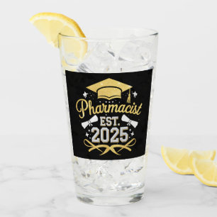 Pharmacist Est 2025 Pharmacy Graduation Glass