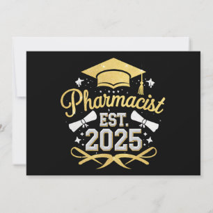Pharmacist Est 2025 Pharmacy Graduation Invitation