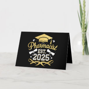 Pharmacist Est 2025 Pharmacy Graduation Thank You Card