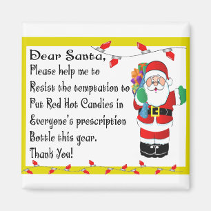 Pharmacist Funny Christmas Themed Gifts Magnet