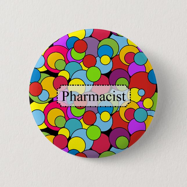 Pharmacist Gifts Whimsical Bubbles 6 Cm Round Badge (Front)