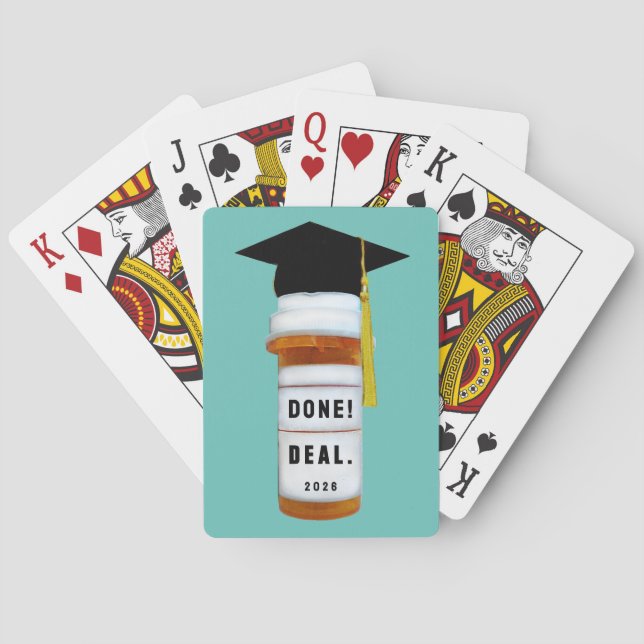 Pharmacist Graduation Gift 2026 Playing Cards (Back)