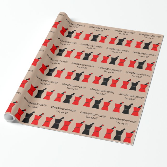 Pharmacist Graduation Gift Wrapping Paper #9 (Unrolled)