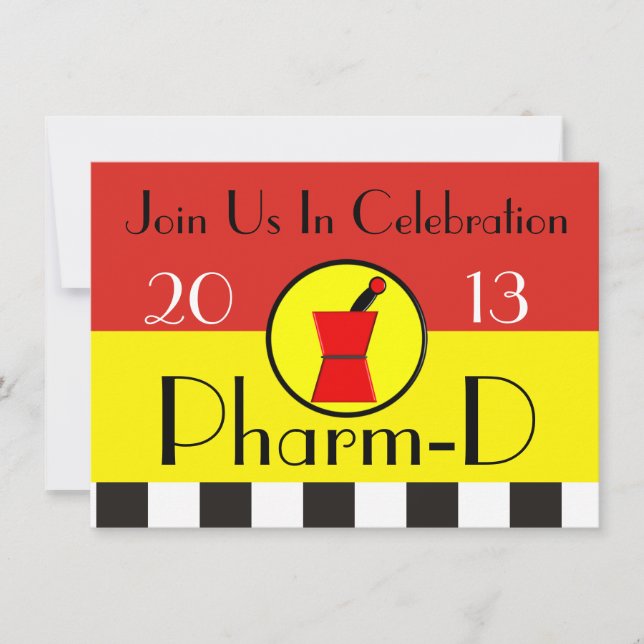 Pharmacist Graduation Invitations 2013 (Front)