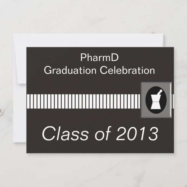 Pharmacist Graduation Invitations Class 2013 (Front)