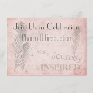 Pharmacist Graduation Invitations Soft Romance