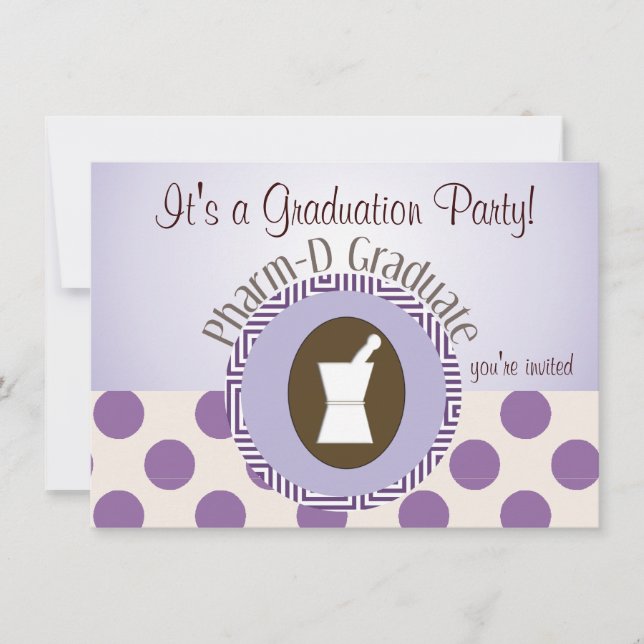 Pharmacist Graduation Party Invitations (Front)