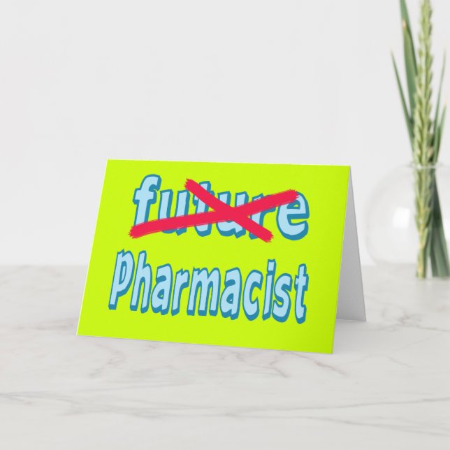 Pharmacist Graduation Products Card (Front)