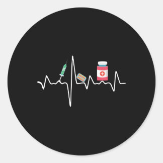 Pharmacist Hebeat Pharmacist Technician Classic Round Sticker