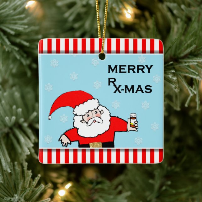 Pharmacist Holiday Gifts Ceramic Ornament (Tree)