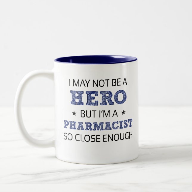 Pharmacist Humour Novelty Two-Tone Coffee Mug (Left)